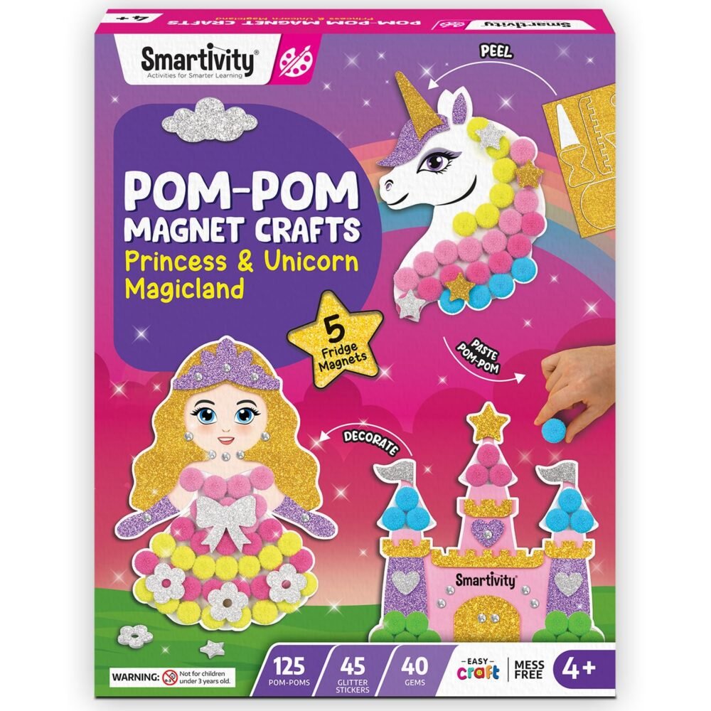 Smartivity Pom Pom Magnet Craft Kit